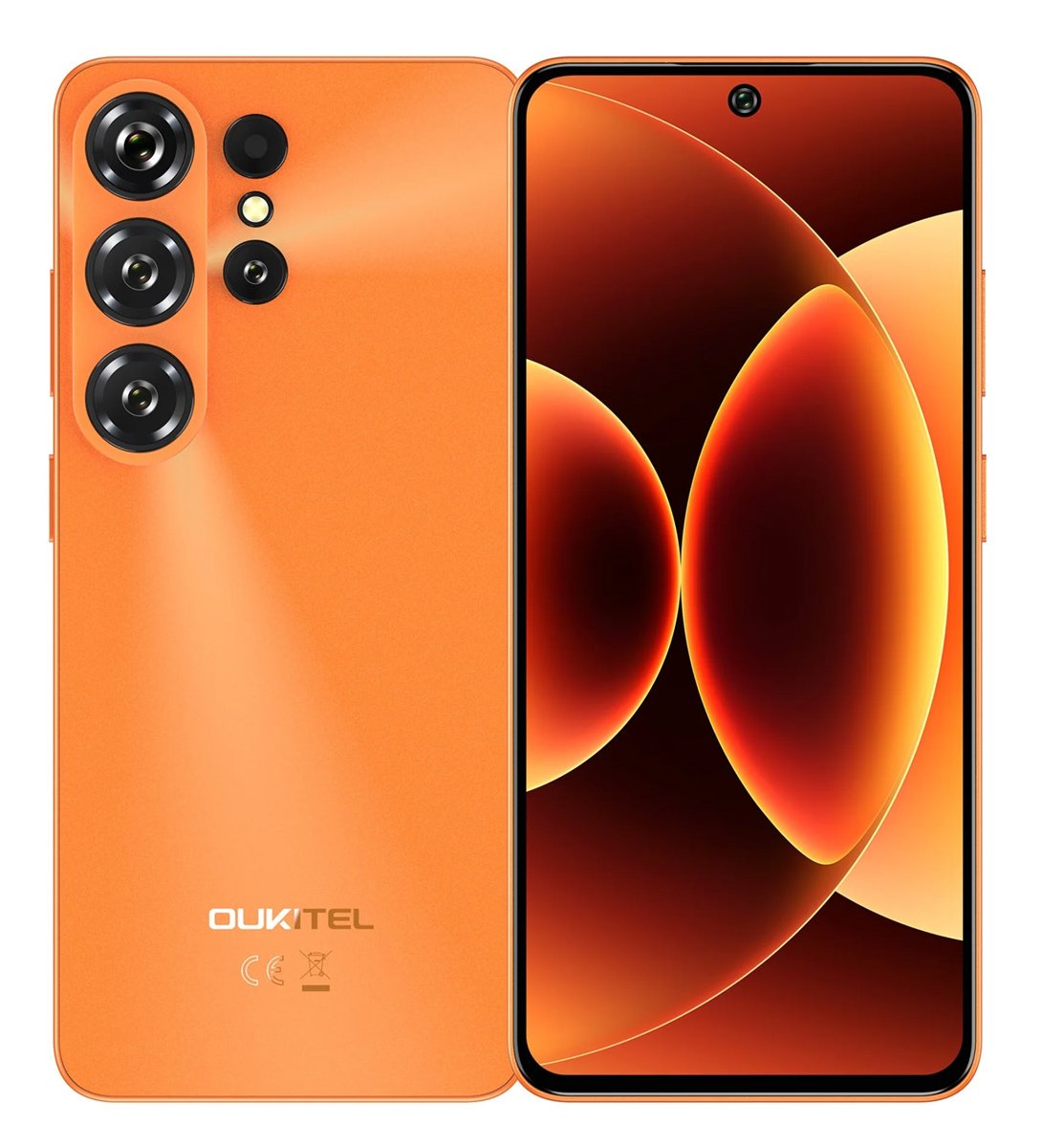 OUKITEL smartphone , 6.63", 6/128GB, 5150mAh, πορτοκαλί