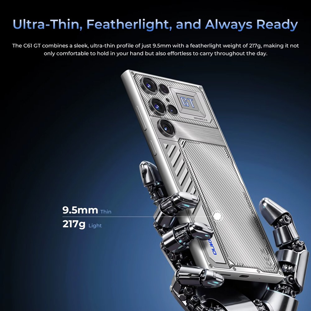 OUKITEL smartphone GT, 6.88", 4/128GB, 5150mAh, μαύρο - Image 6
