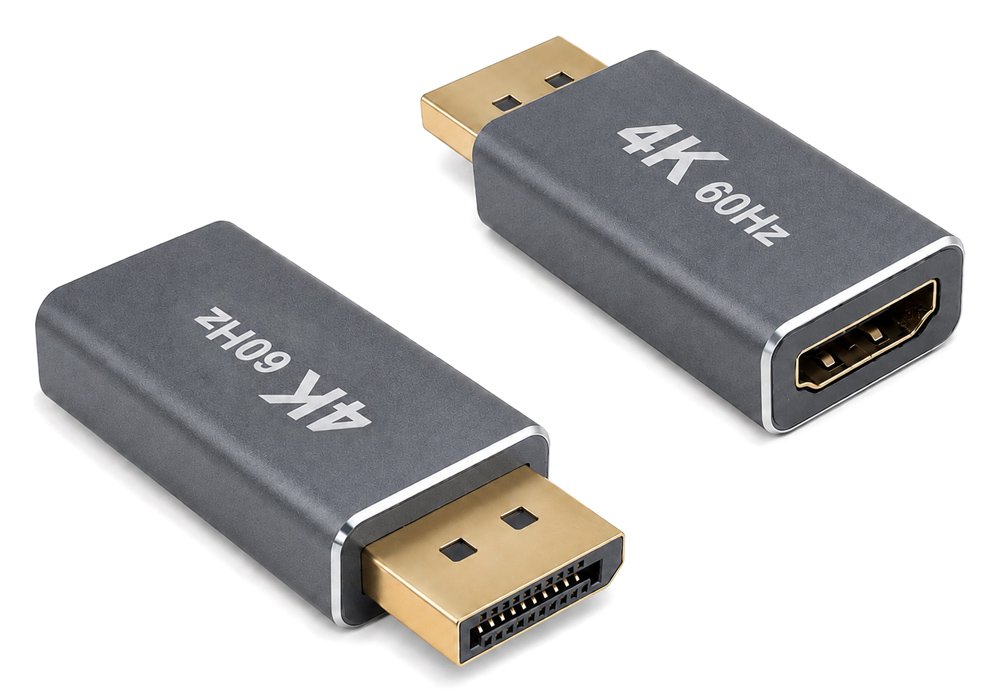 POWERTECH αντάπτορας DisplayPort σε HDMI , 4K/60Hz, γκρι