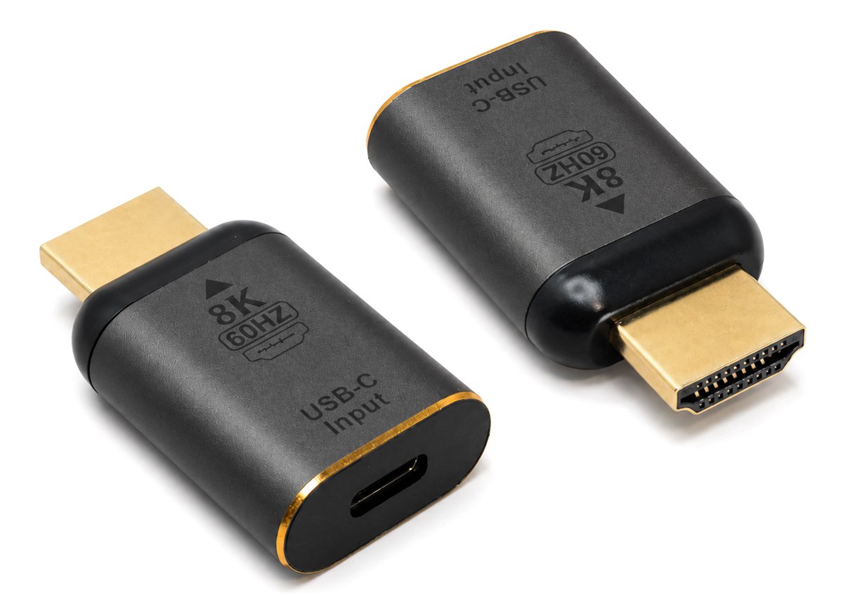 POWERTECH αντάπτορας HDMI σε USB-C , 8K/60Hz, γκρι
