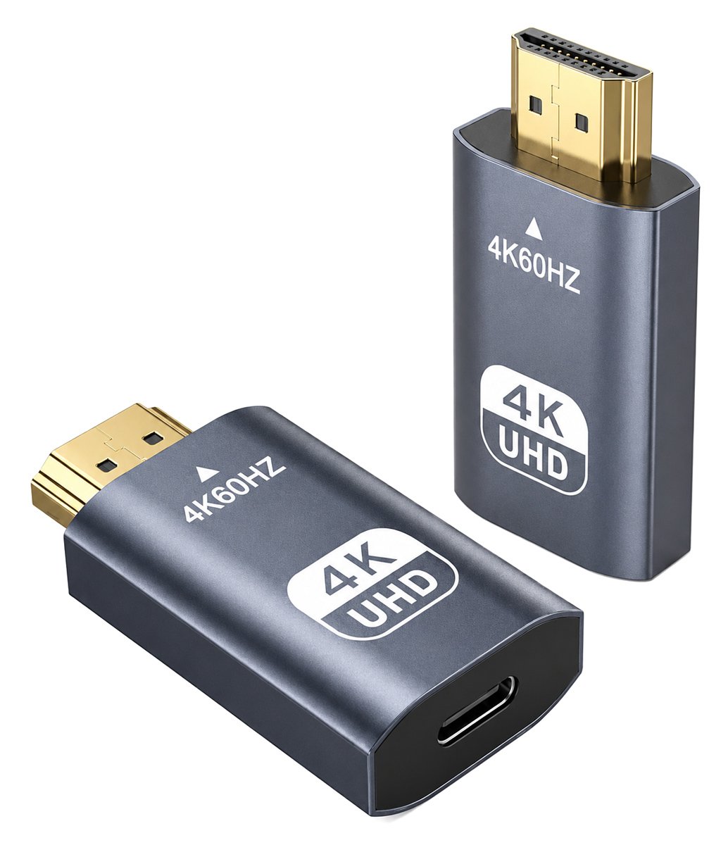 POWERTECH αντάπτορας HDMI σε USB-C , 4K/60Hz, γκρι