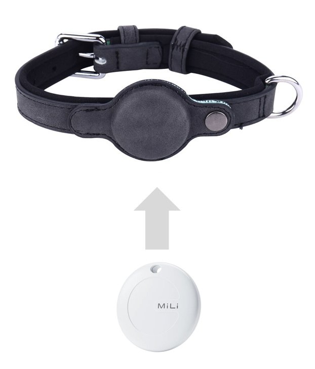 MILI κολάρο με θήκη smart tag MiCollar για σκύλους, small, μαύρο - Image 2