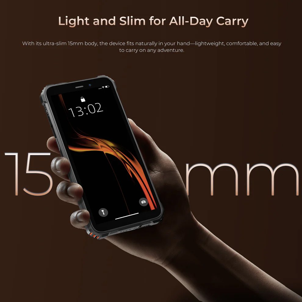 OUKITEL smartphone , 6", 4/128GB, 6300mAh, IP68/IP69K/MIL-STD 810H, μαύρο - Image 9