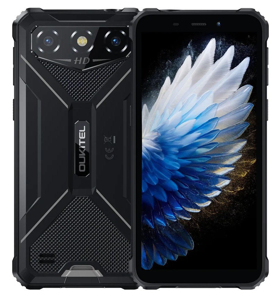 OUKITEL smartphone , 6", 4/128GB, 6300mAh, IP68/IP69K/MIL-STD 810H, μαύρο