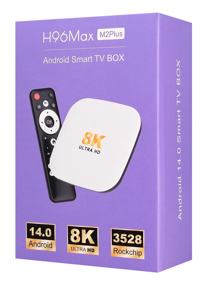 H96 MAX TV Box M2 Plus, 8K, 4/32GB, WiFi 6, Bluetooth, Android 14 - Image 7