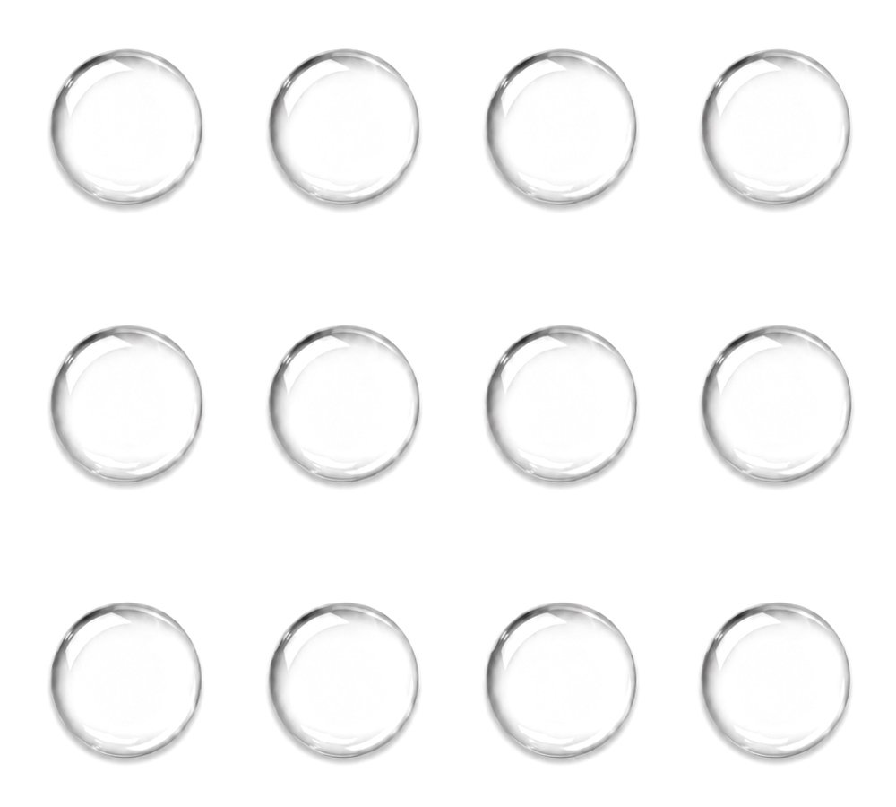 HOME USE στοπ πόρτας , αυτοκόλλητο, PU πλαστικό, 25x10mm, διάφανο, 12τμχ