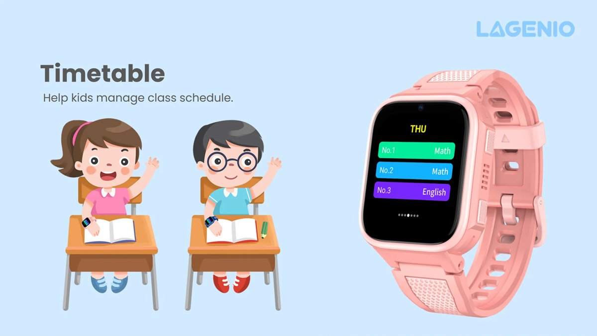 LAGENIO GPS smartwatch για παιδιά , 1.8", με κάμερα, 4G, IP68, μαύρο - Image 13