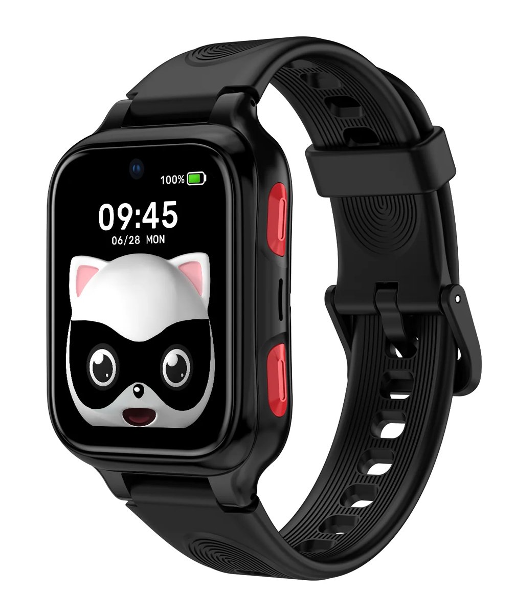 LAGENIO GPS smartwatch για παιδιά , 1.78" AMOLED, με κάμερα, 4G, IP68, μαύρο