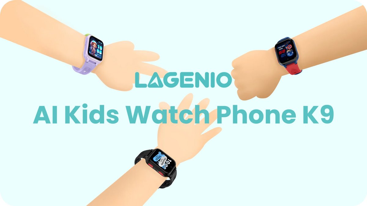 LAGENIO GPS smartwatch για παιδιά , 1.78" AMOLED, με κάμερα, 4G, IP68, μωβ - Image 2