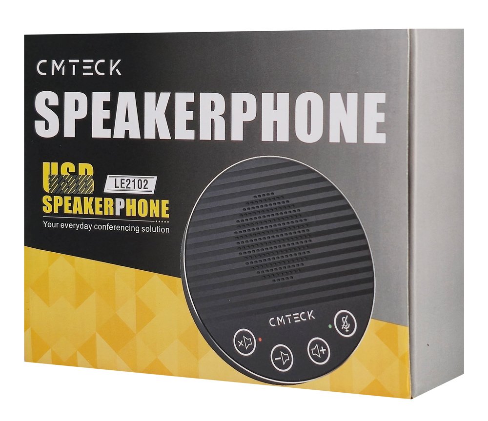 CMTECK επιτραπέζιο μικρόφωνο με ηχείο, omnidirectional, USB/USB-C, μαύρο - Image 5