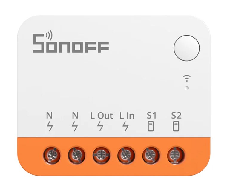 SONOFF smart διακόπτης , 2 κανάλια, WiFi, 10A, λευκός