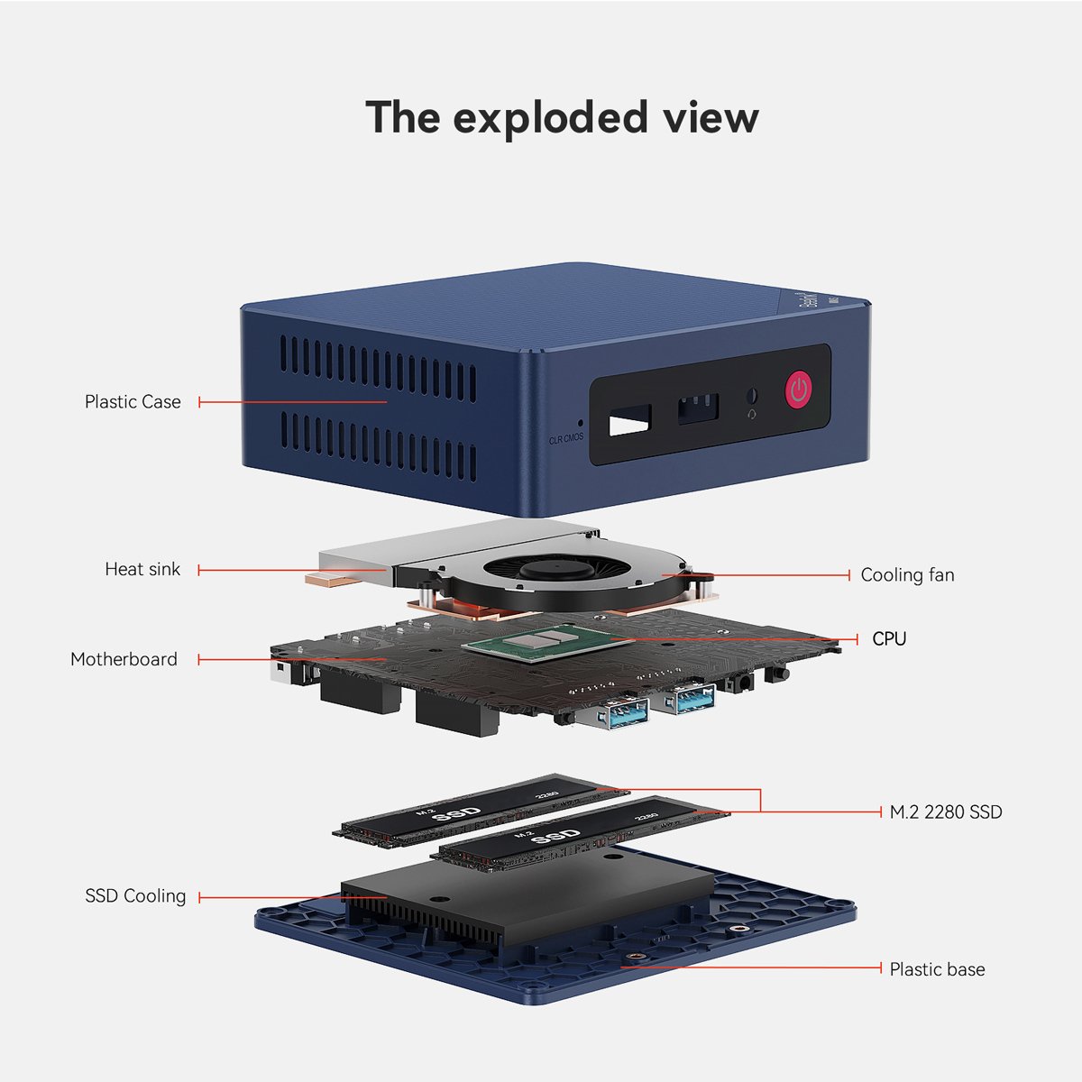 BEELINK mini PC ini S13, Intel N150, 12GB, 512GB .2, Windows 11 Pro - Image 3