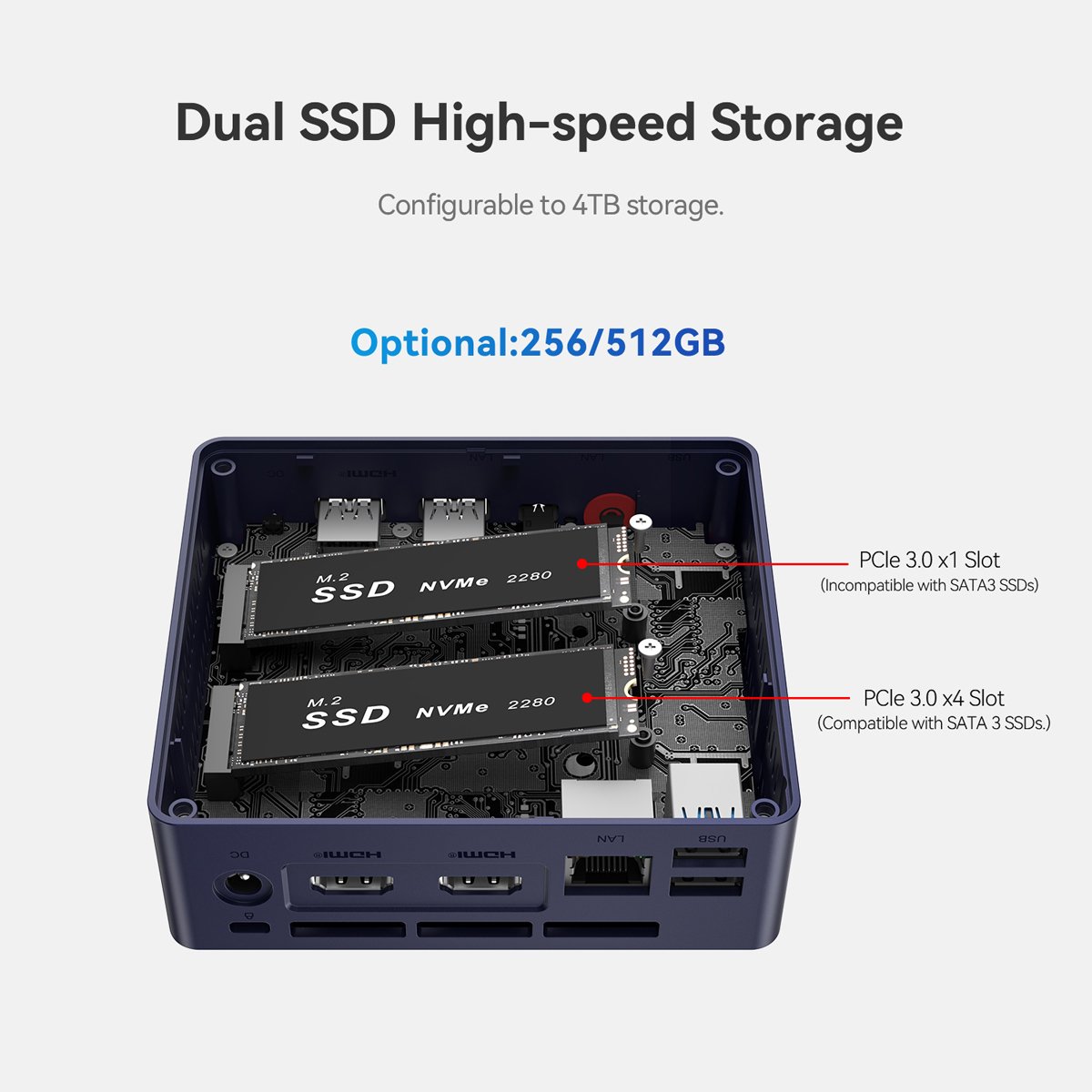 BEELINK mini PC ini S13, Intel N150, 12GB, 512GB .2, Windows 11 Pro - Image 9