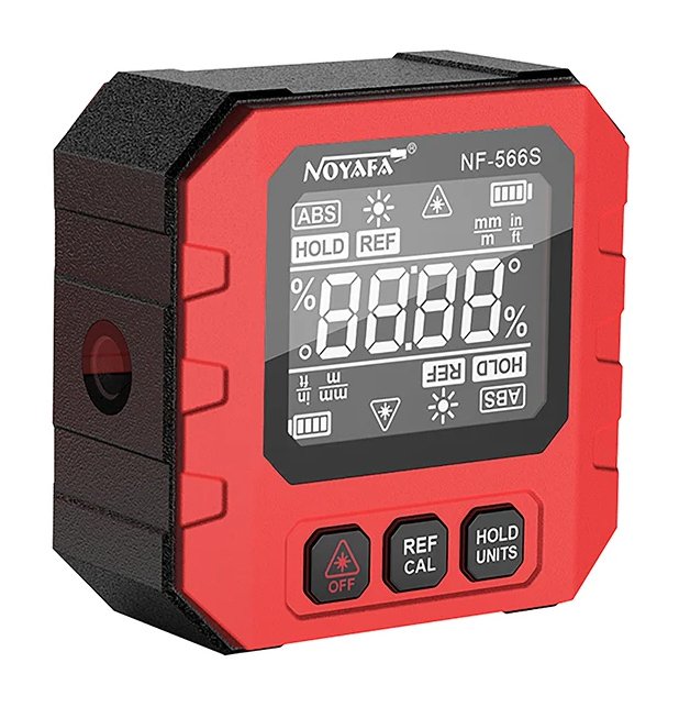 NOYAFA ψηφιακό γωνιόμετρο laser , 4x90°, μαγνητικό σώμα, 390mAh
