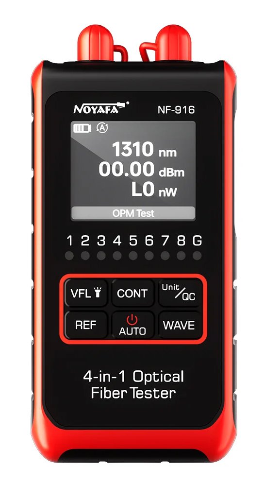 NOYAFA tester καλωδίων οπτικής ίνας , 850-1650nm, -60~8dBm