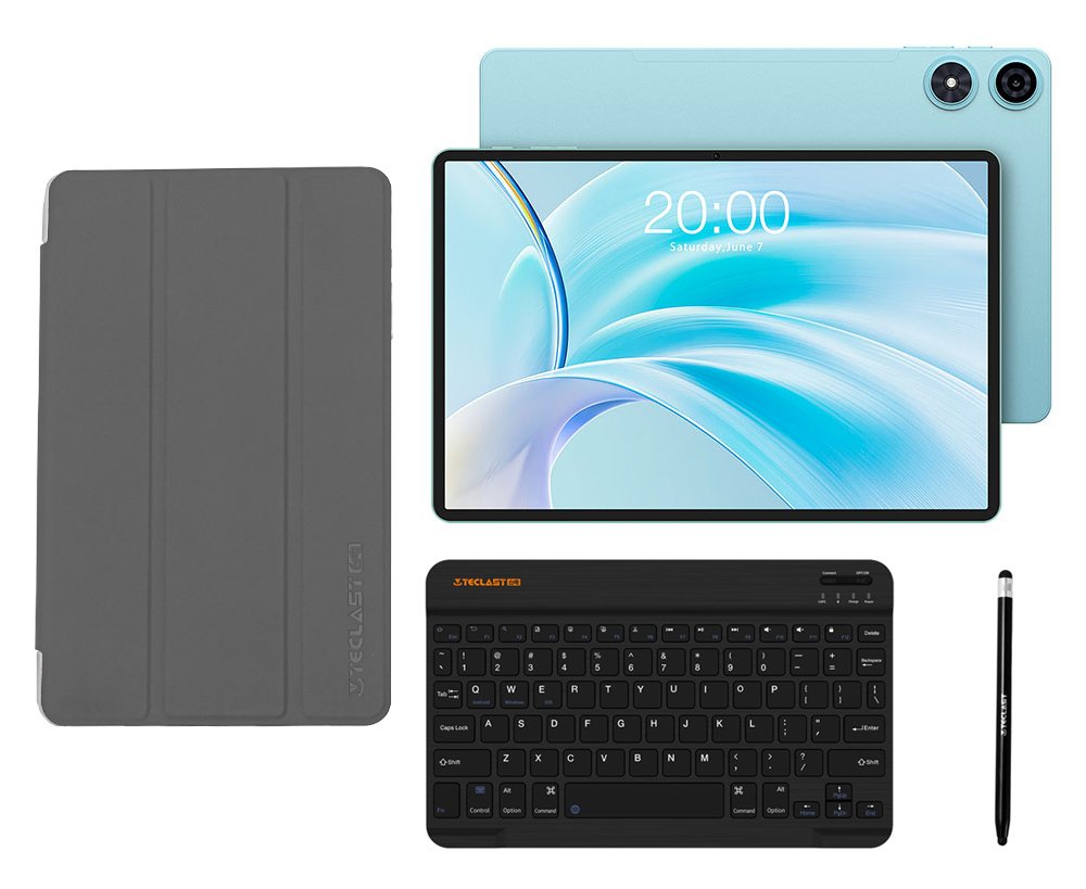TECLAST tablet  με πληκτρολόγιο/στυλό αφής/θήκη, 11", 4/128GB, 4G, Android 15, 7000mAh, μπλε