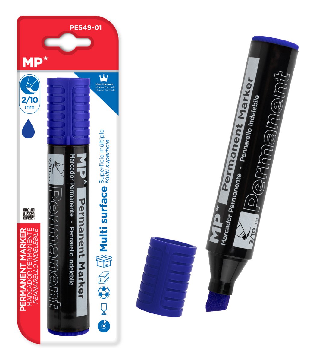 MP ανεξίτηλος μαρκαδόρος , 2-10mm μύτη, μπλε