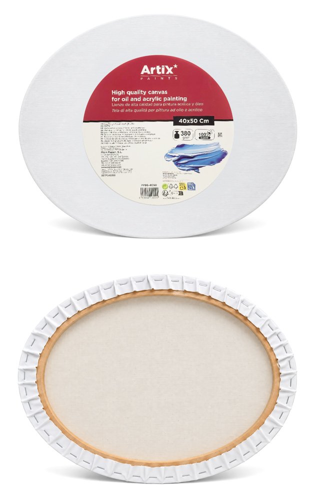 ARTIX PAINTS καμβάς τελάρο ζωγραφικής , 40x50cm, 380gr/m², λευκός