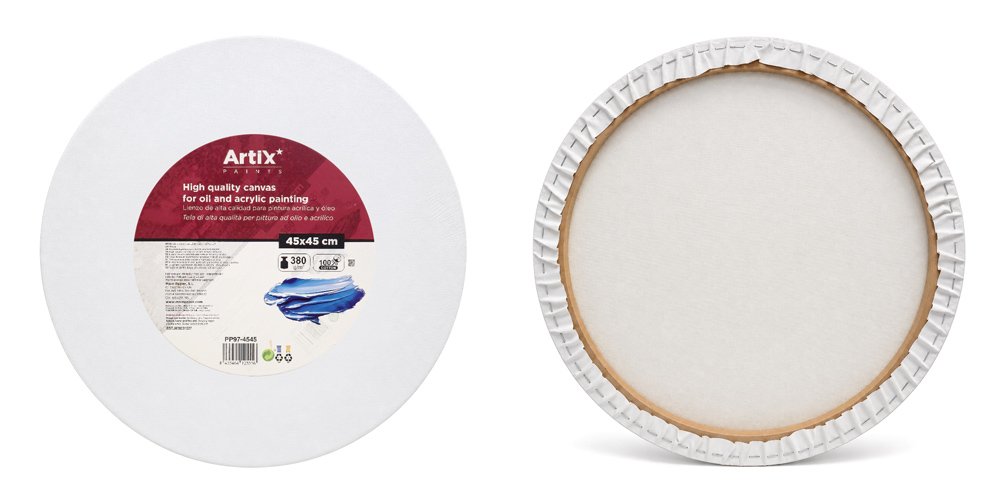 ARTIX PAINTS καμβάς τελάρο ζωγραφικής , 45x45cm, 380gr/m², λευκός