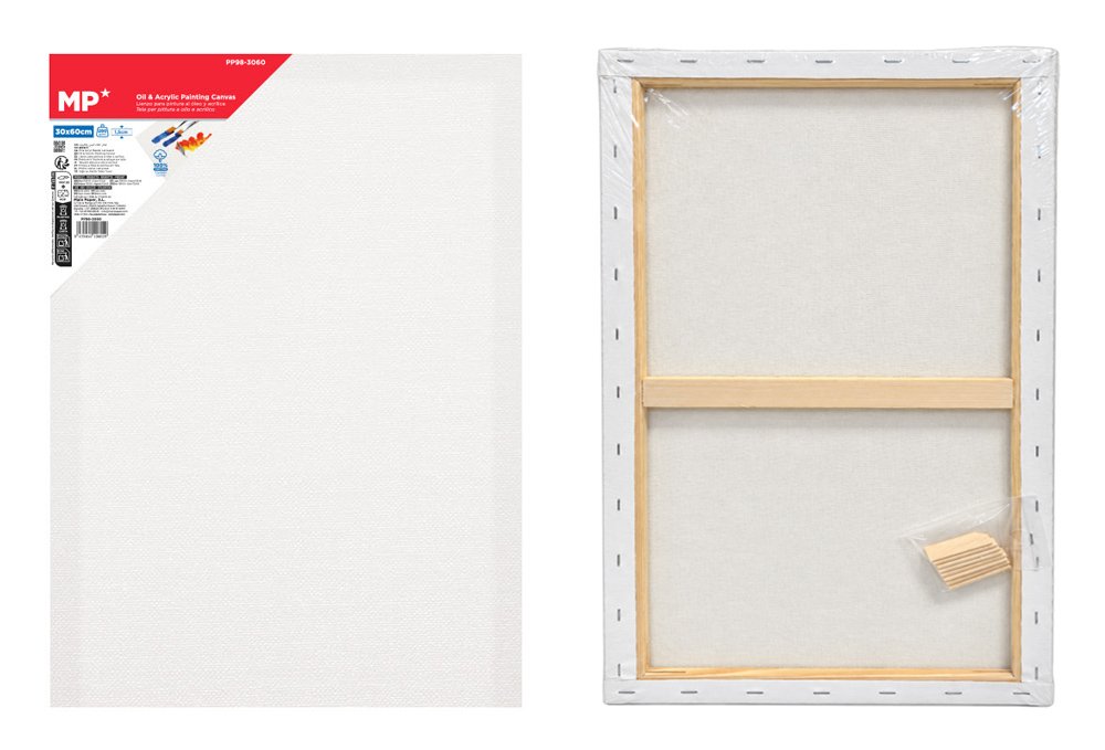 MP καμβάς τελάρο ζωγραφικής , 30x60cm, 280gr/m², λευκός