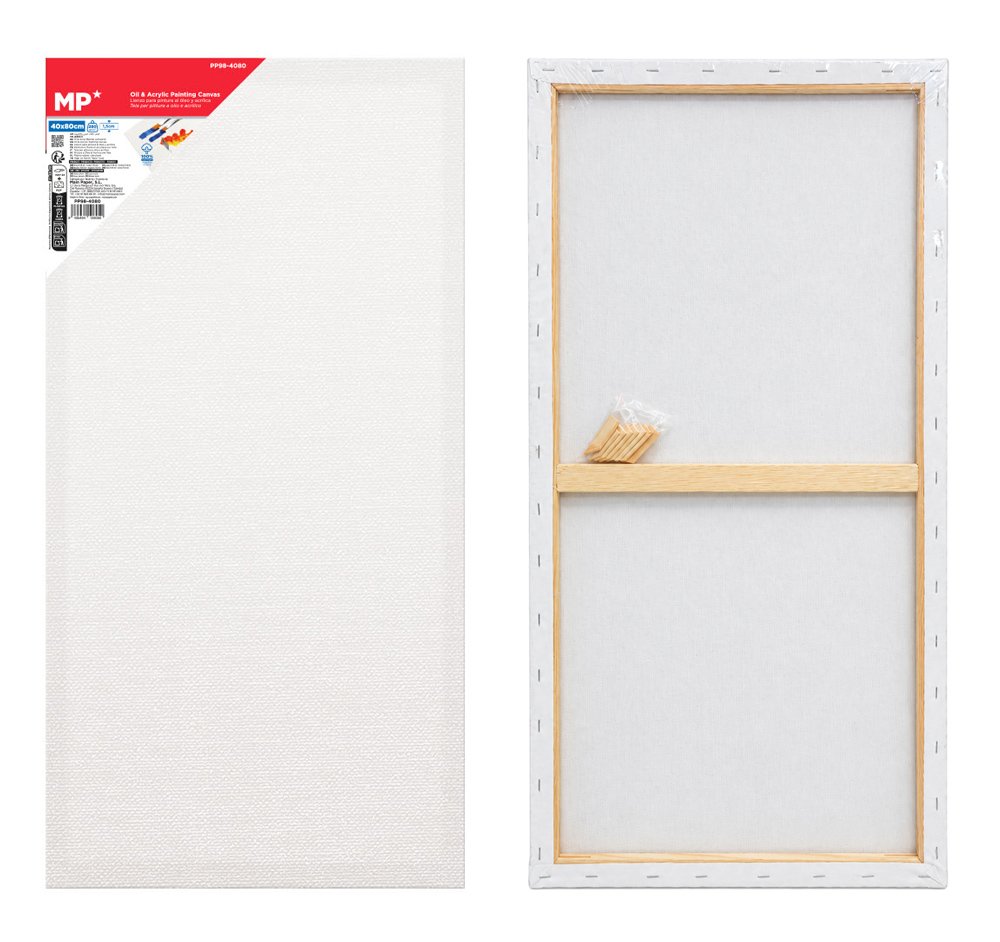 MP καμβάς τελάρο ζωγραφικής , 40x80cm, 280gr/m², λευκός