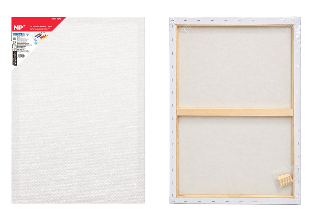 MP καμβάς τελάρο ζωγραφικής , 50x70cm, 280gr/m², λευκός