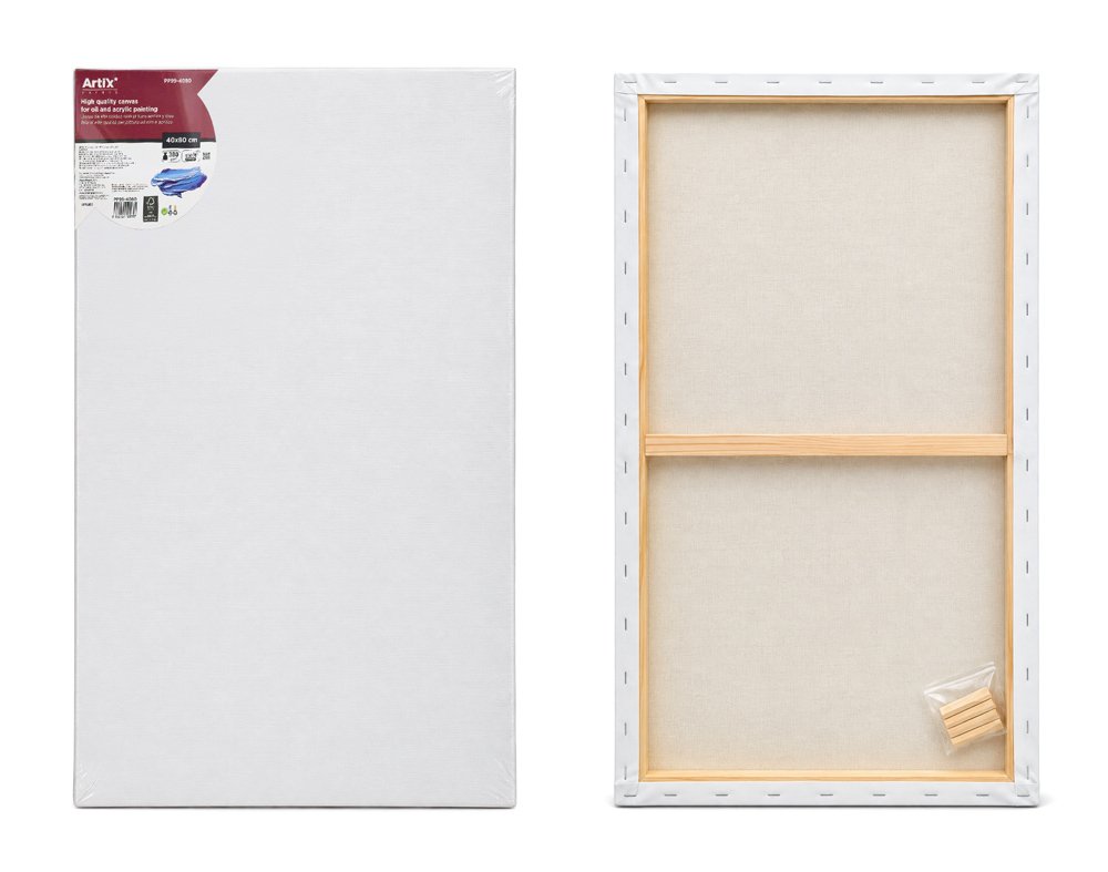 ARTIX PAINTS καμβάς τελάρο ζωγραφικής , 40x80cm, 380gr/m², λευκός