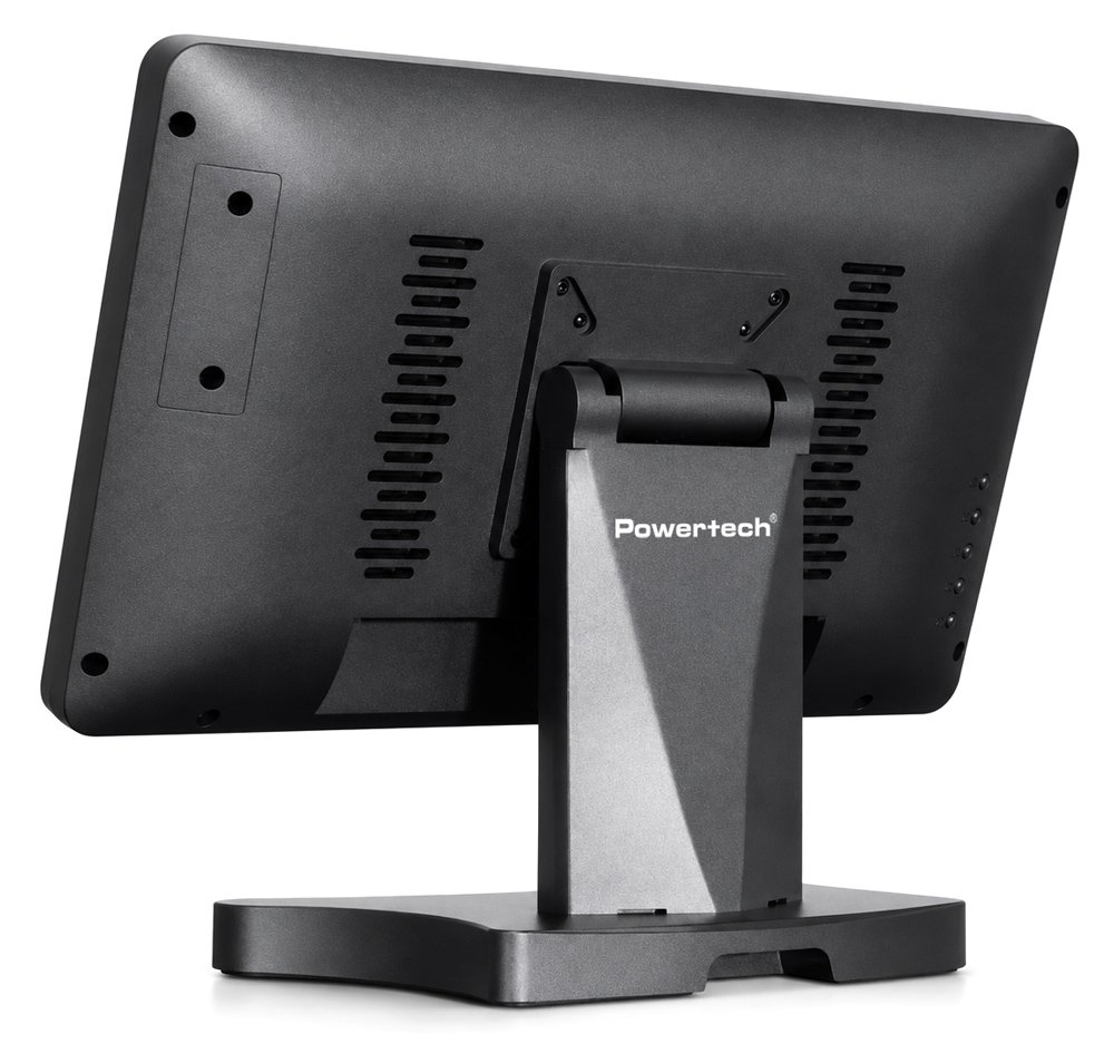 POWERTECH οθόνη αφής , LCD, 17.3" 1920x1080p, HDMI/VGA, VESA 75x75mm, μαύρη - Image 3
