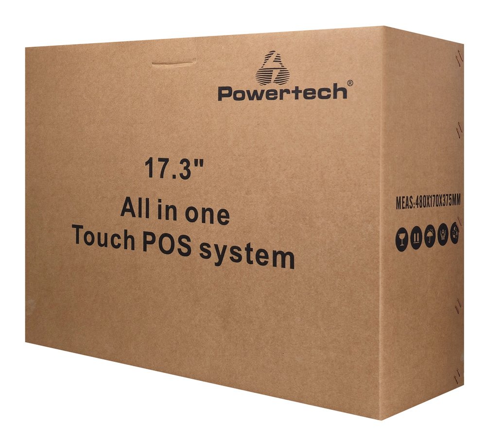 POWERTECH οθόνη αφής , LCD, 17.3" 1920x1080p, HDMI/VGA, VESA 75x75mm, μαύρη - Image 5