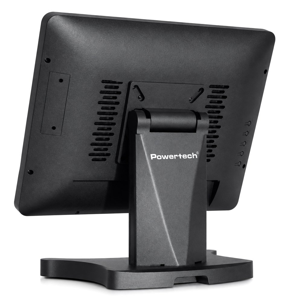POWERTECH οθόνη αφής , LCD, 15" 1024x768p, HDMI/VGA, VESA 75x75mm, μαύρη - Image 3