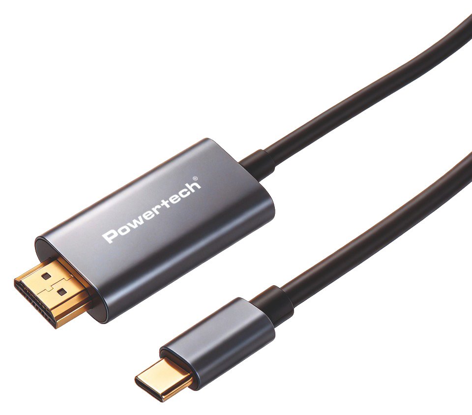 POWERTECH καλώδιο USB-C σε HDMI , 4K/30Hz, 10 Gbps, 1m, μαύρο
