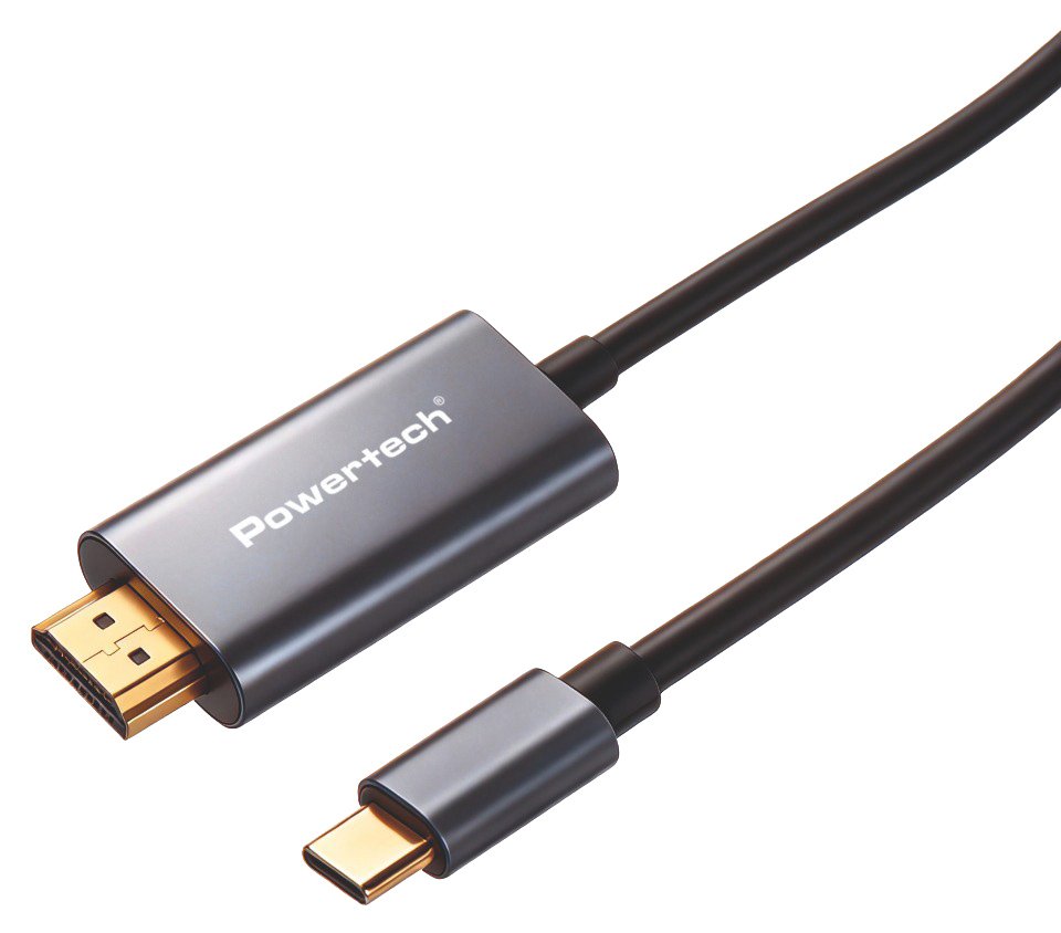 POWERTECH καλώδιο USB-C σε HDMI , 4K/30Hz, 10 Gbps, 2m, μαύρο