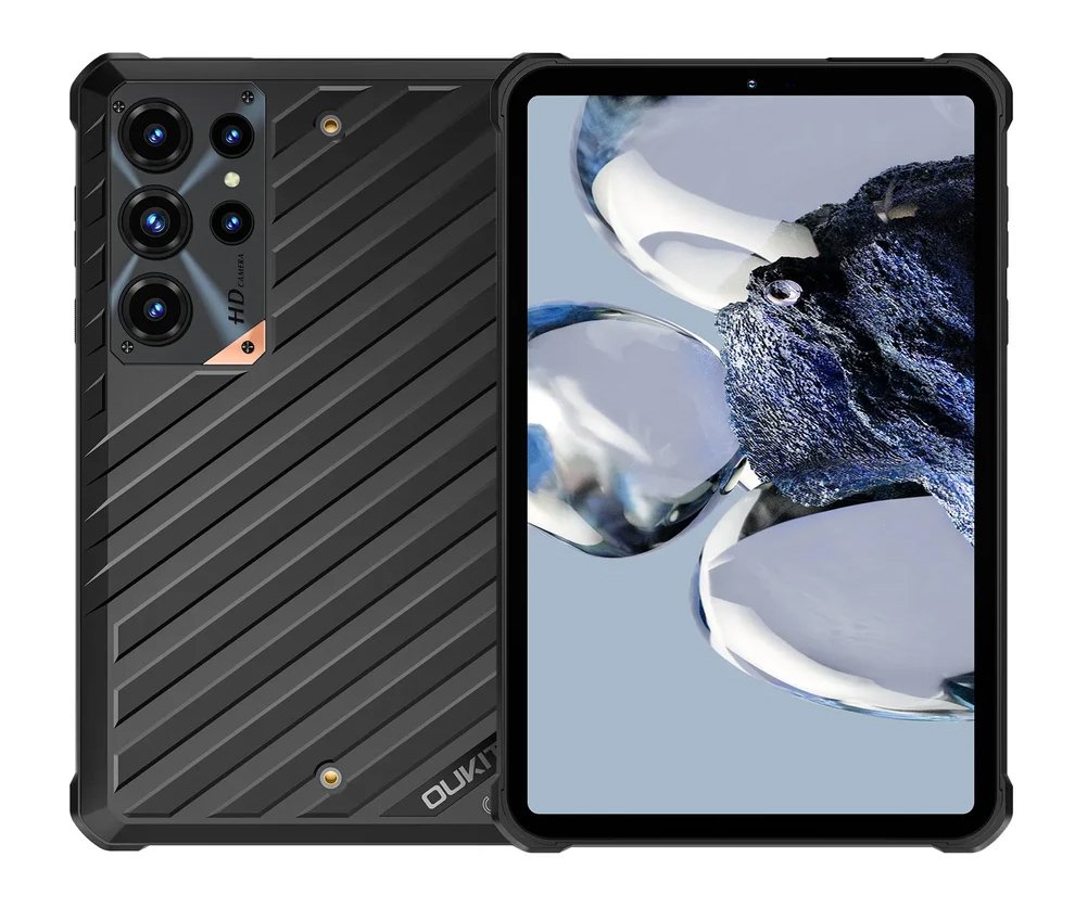 OUKITEL tablet , 8", 8/128GB, 10000mAh, 5G, IP68/IP69K/MIL-STD-810H, μαύρο