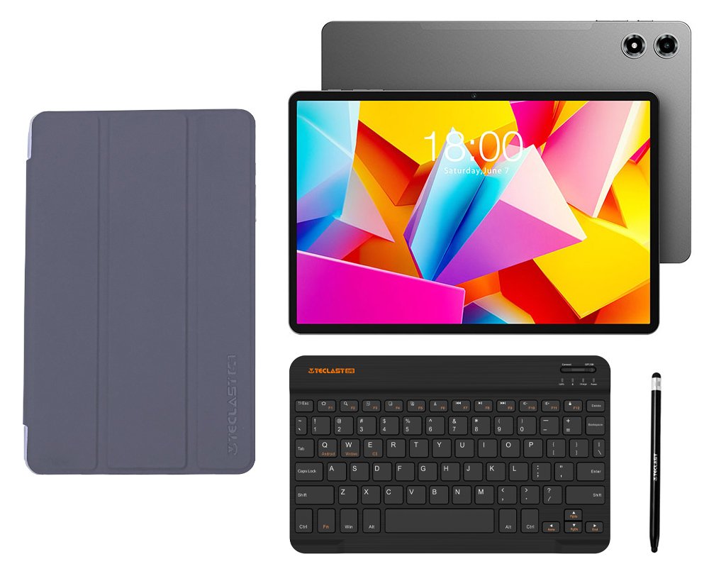 TECLAST tablet  Plus με πληκτρολόγιο/στυλό αφής/θήκη, 10.95", 8/128GB, 4G, Android 16, 8000mAh, γκρι