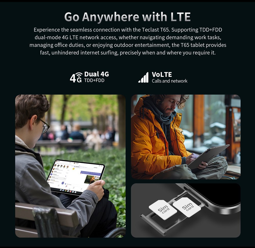 TECLAST tablet , 13.4", 6/128GB, 4G, Android 15, 8000mAh, γκρι - Image 5