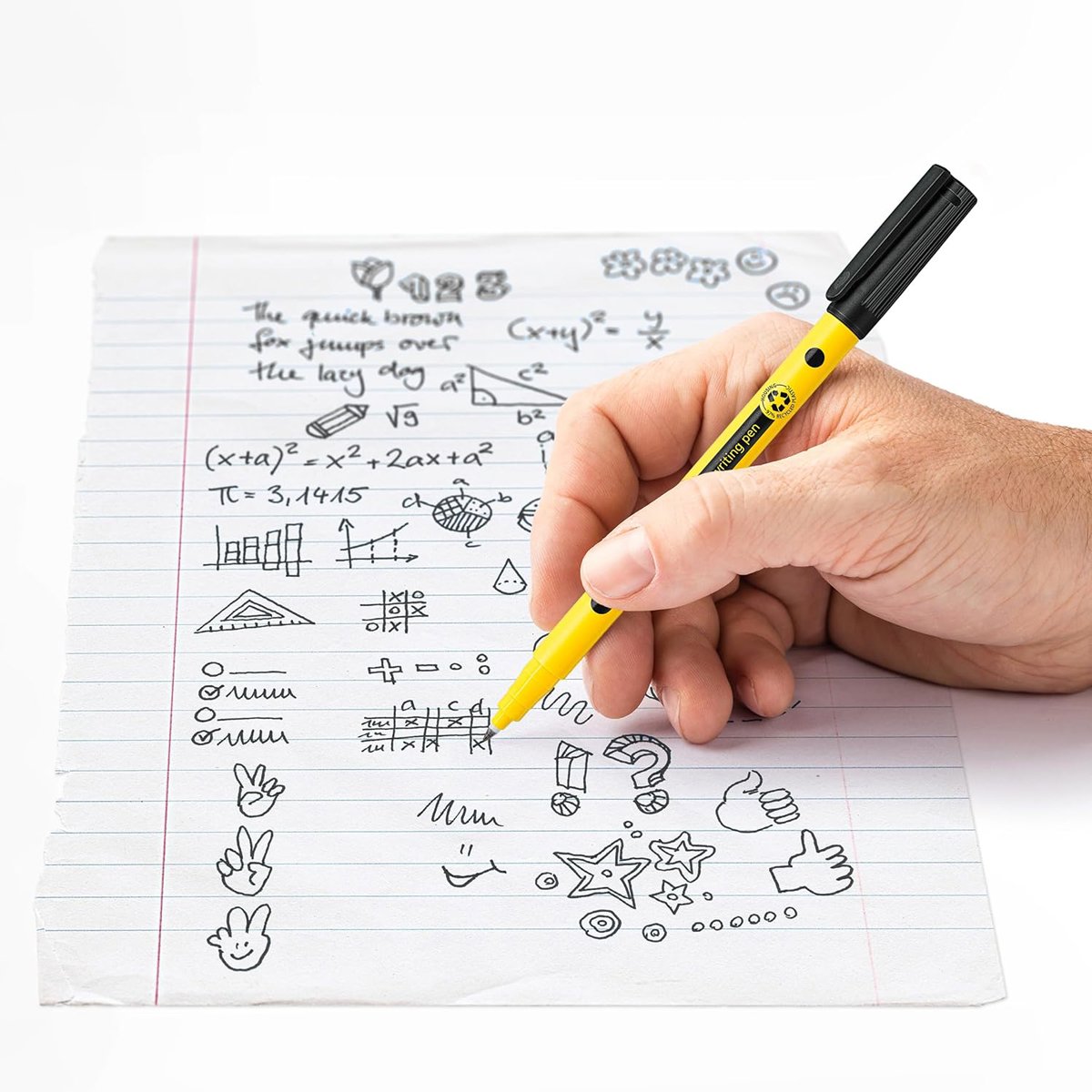 STAEDTLER σετ ξύλινα μολύβια με στυλό Noris 120-SBK8P2, εξάγωνα, ΗB, 9τμχ - Image 3